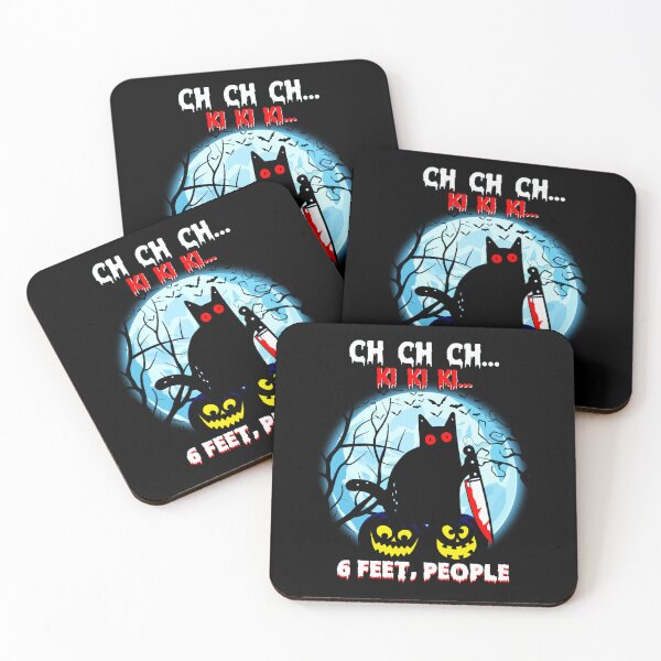 Item preview, Black Cat Halloween Six Feet People designed and sold by WoodburyLake.