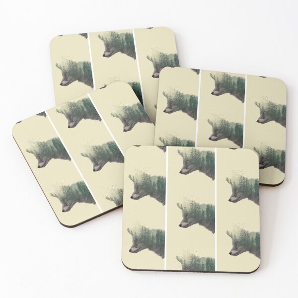 Item preview, Wolf face from forest Graphic  designed and sold by AlulaLewis.
