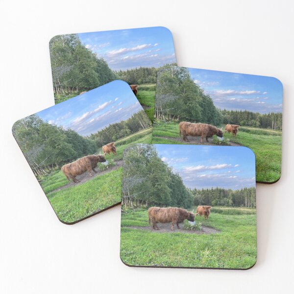 Artikelvorschau, Scottish Highland Cattle Cow drinking 4025 entworfen und verkauft von SaarelaHighland.