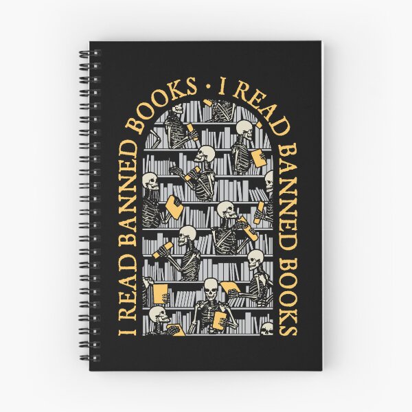 Item preview, I Read Banned Books Librarian Halloween Skeleton Library designed and sold by GrandeDuc.
