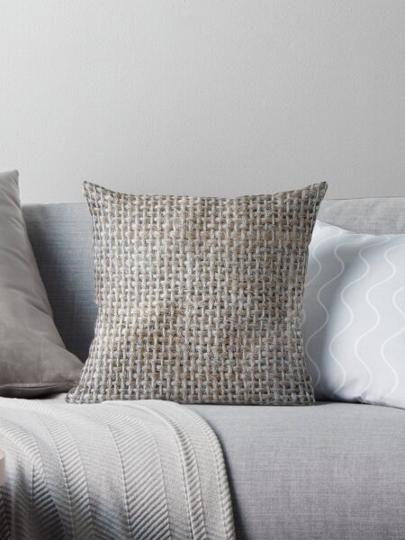 Item preview, Rustic Woolen Cotton Linen Burlap Nature Eco Gray Solid designed and sold by tanabe.