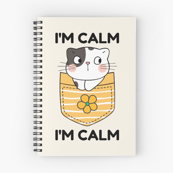 Item preview, I'm Calm | I Am Calm | Kawaii Kawaii Cat designed and sold by SpeakLifeHQ.