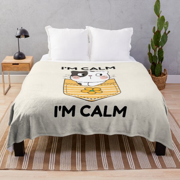 Item preview, I'm Calm | I Am Calm | Kawaii Kawaii Cat designed and sold by SpeakLifeHQ.