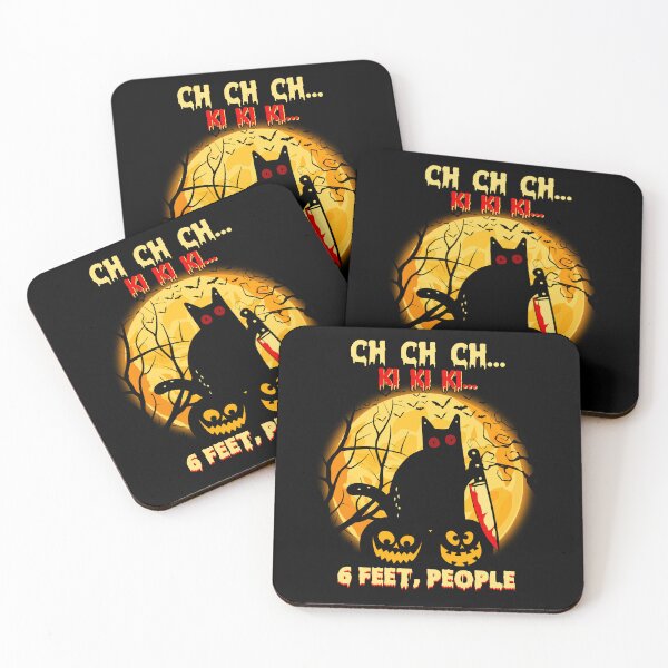 Item preview, Black Cat Halloween Six Feet People designed and sold by WoodburyLake.