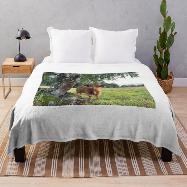 Artikelvorschau, Scottish Highland Cattle Cow under a tree 4029 entworfen und verkauft von SaarelaHighland.