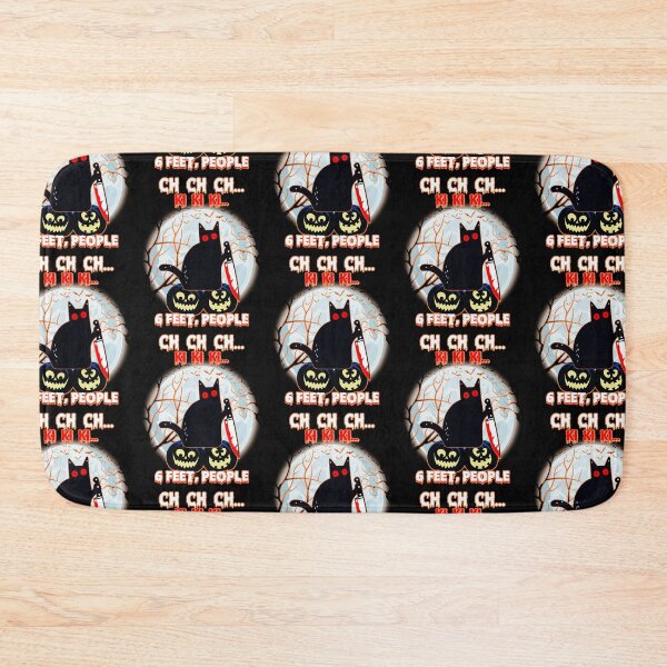 Item preview, Black Cat Halloween Six Feet People designed and sold by WoodburyLake.