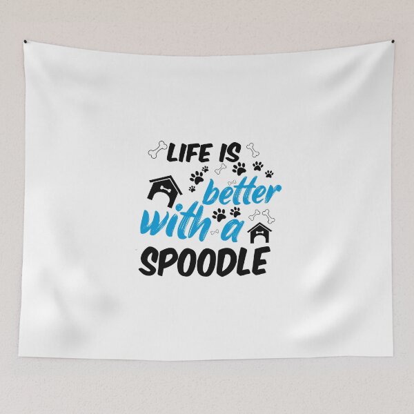 Item preview, life is better with a spoodle designed and sold by randomdogshirt.