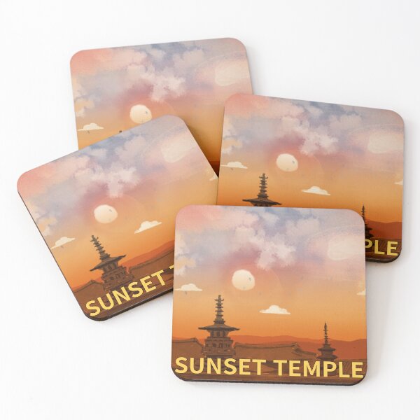 Item preview, Sunset Temple,pastelton sky designed and sold by zzzozzo.