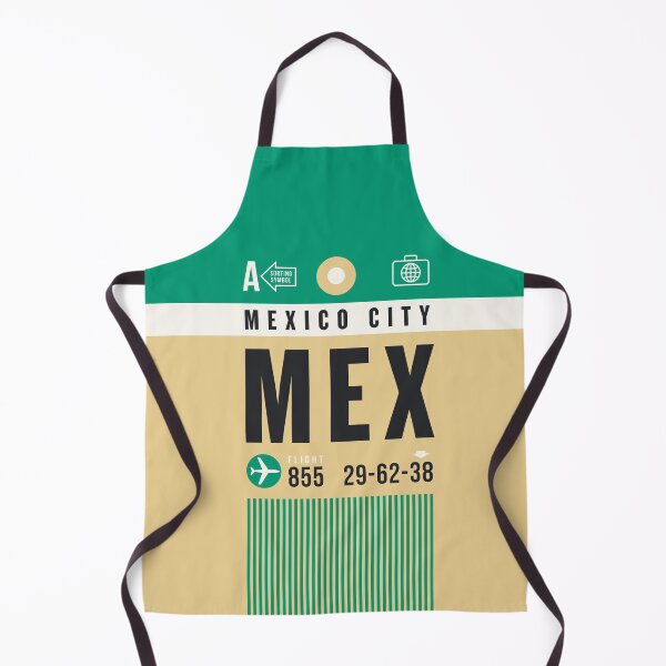 Aperçu de l'œuvre Luggage Tag A - MEX Mexico City créée et vendue par VoodooCircus.