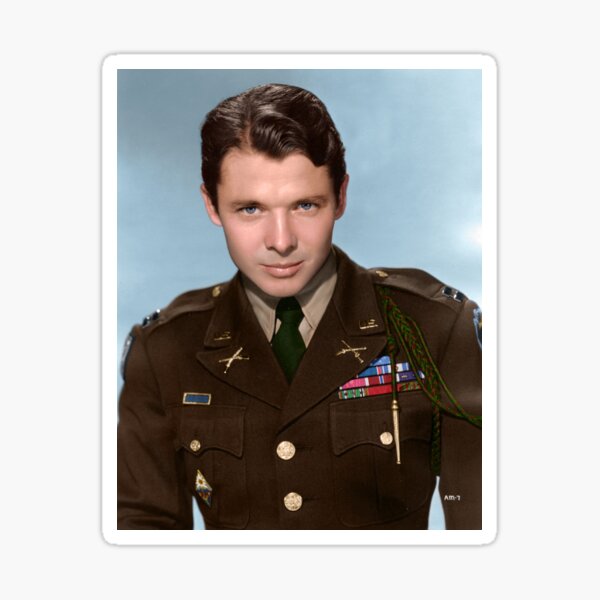“Audie Murphy” Sticker for Sale by Zuzahin | Redbubble