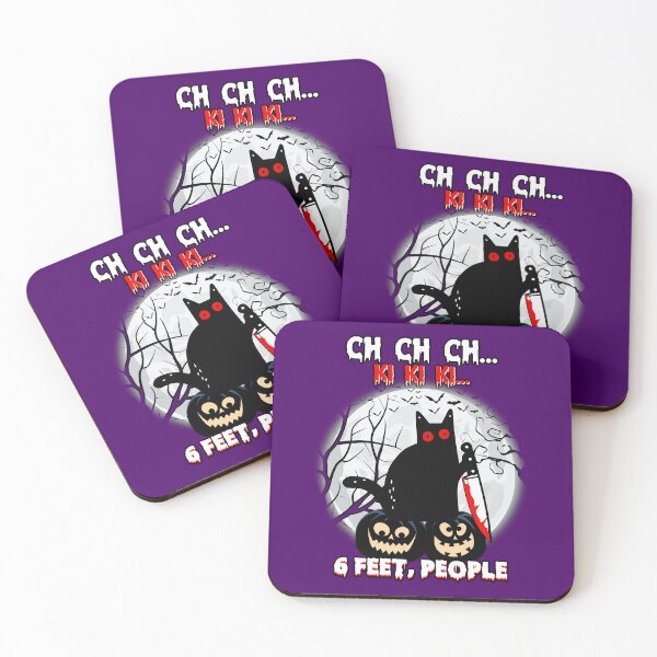 Item preview, Black Cat Halloween Six Feet People designed and sold by WoodburyLake.