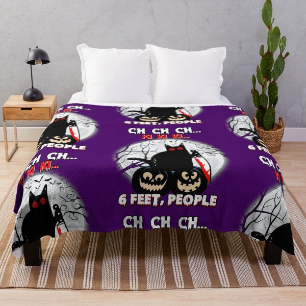 Item preview, Black Cat Halloween Six Feet People designed and sold by WoodburyLake.