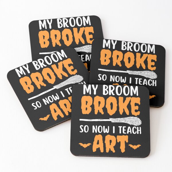 Item preview, My Broom Broke So Now I Teach Art Teacher Student Halloween designed and sold by suzywithzy.