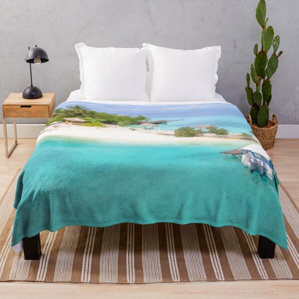 Item preview, Tropical Turquoise Beach - Watercolour Style designed and sold by WWWC2288.