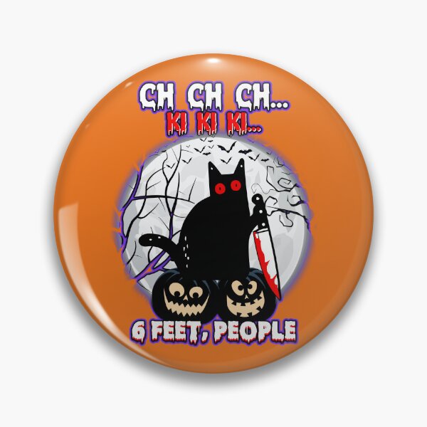 Item preview, Black Cat Halloween Six Feet People designed and sold by WoodburyLake.