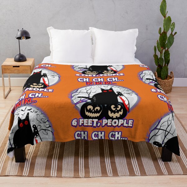 Item preview, Black Cat Halloween Six Feet People designed and sold by WoodburyLake.