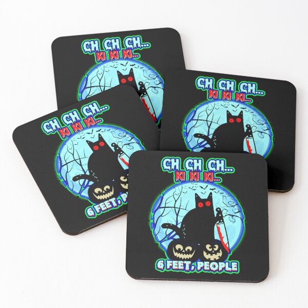 Item preview, Black Cat Halloween Six Feet People designed and sold by WoodburyLake.