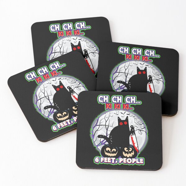 Item preview, Black Cat Halloween Six Feet People designed and sold by WoodburyLake.