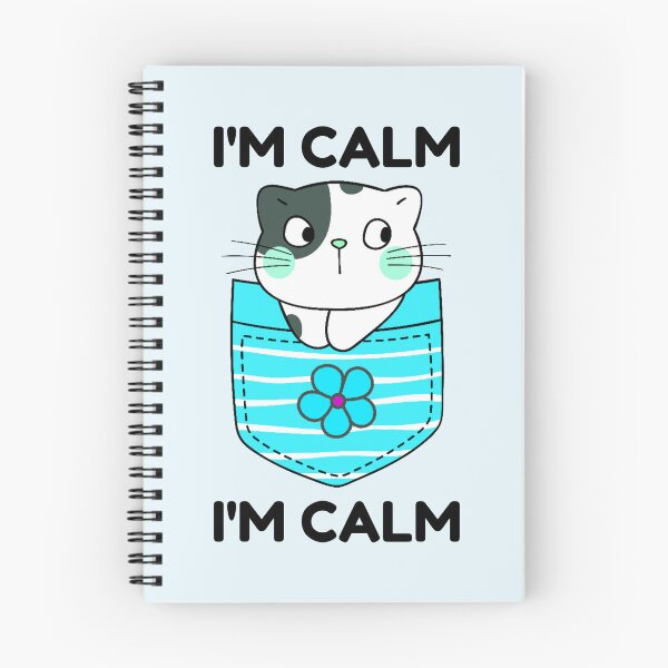 Item preview, I'm Calm | I Am Calm | Kawaii Kawaii Cat designed and sold by SpeakLifeHQ.