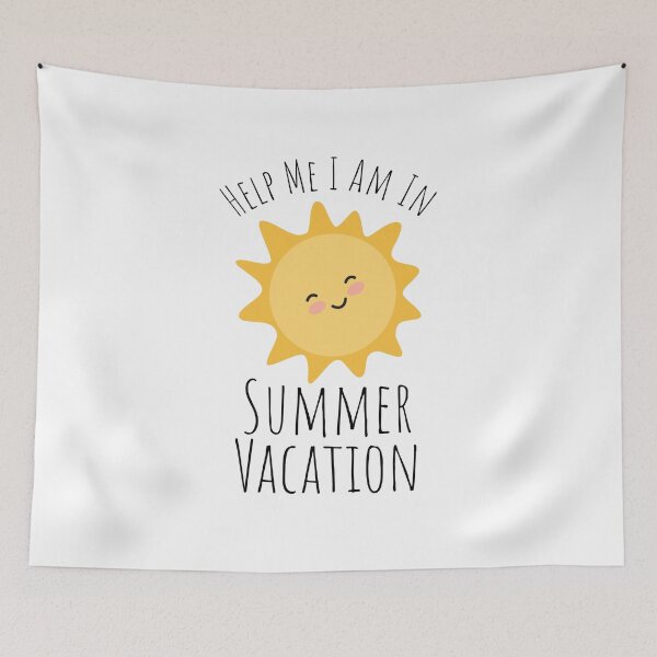 Item preview, Help Me I Am In Summer Vacation Funny Design Tee designed and sold by knapst.