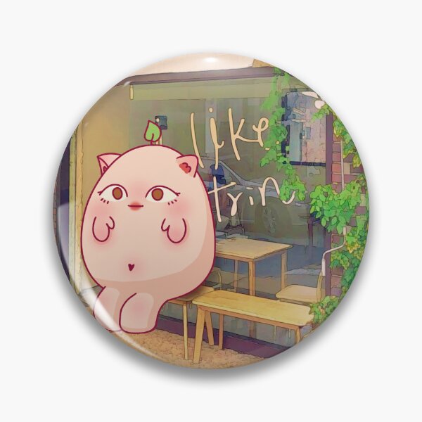 Item preview, Guan sitting outside of the cafe designed and sold by dawnrise-shop.