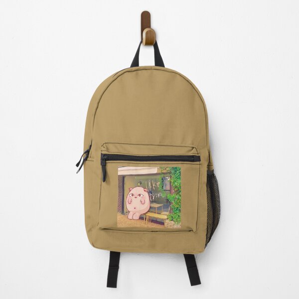 Item preview, Guan sitting outside of the cafe designed and sold by dawnrise-shop.