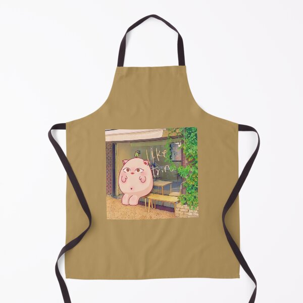 Item preview, Guan sitting outside of the cafe designed and sold by dawnrise-shop.