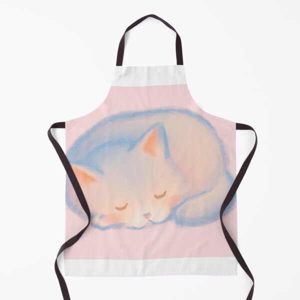 Item preview, pastel sleeping kawaii cat fluffy soft designed and sold by LeviTheOtaku.
