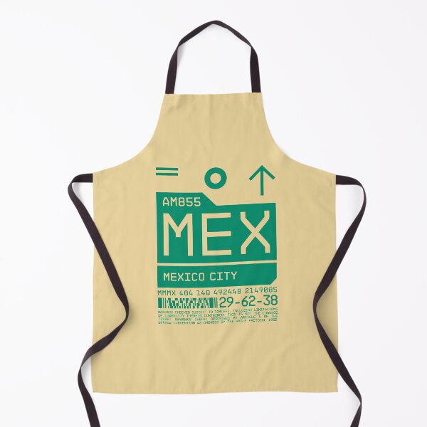 Aperçu de l'œuvre Luggage Tag C - MEX Mexico City créée et vendue par VoodooCircus.
