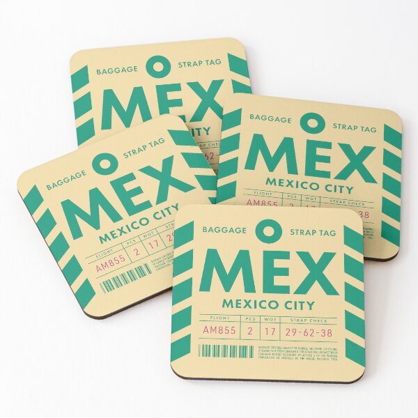 Item preview, Luggage Tag D - MEX Mexico City designed and sold by VoodooCircus.