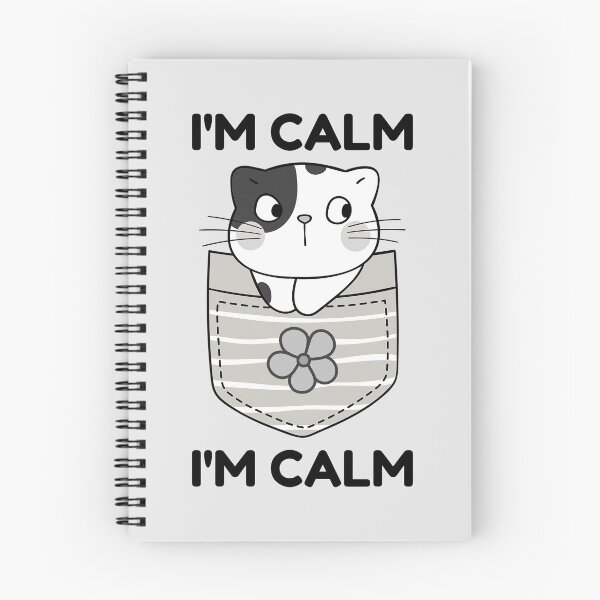 Item preview, I'm Calm | I Am Calm | Kawaii Kawaii Cat designed and sold by SpeakLifeHQ.