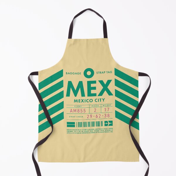 Aperçu de l'œuvre Luggage Tag D - MEX Mexico City créée et vendue par VoodooCircus.