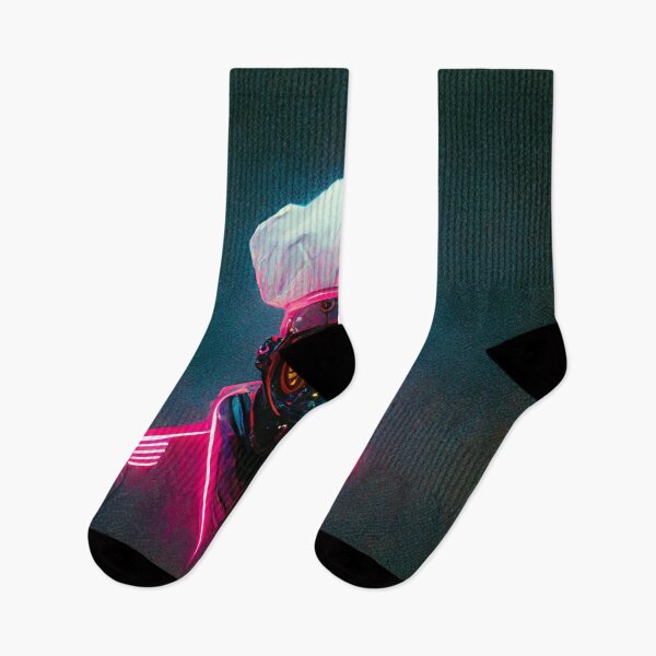 Item preview, Neon Cyberpunk Chef Character Design designed and sold by CyberStreetArt.