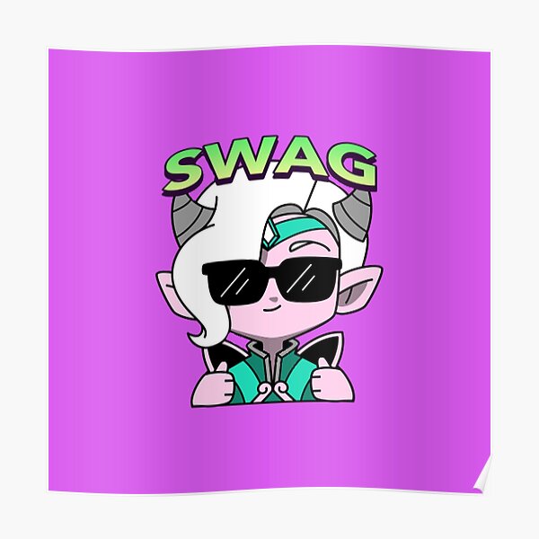 Póster «Plantilla de Twitch &amp; meme SWAG» de Anneanddiana1