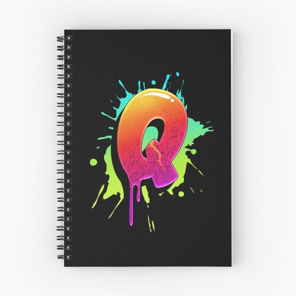 Item preview, Graffiti Letters Q Letter Colorful Paint Splash Style designed and sold by ToTheNextLetter.