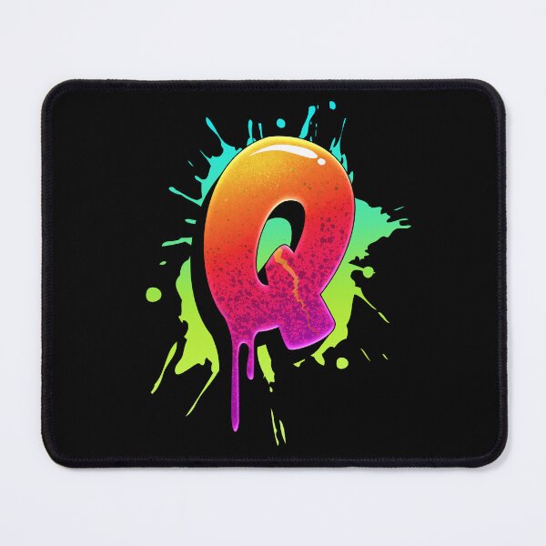 Item preview, Graffiti Letters Q Letter Colorful Paint Splash Style designed and sold by ToTheNextLetter.