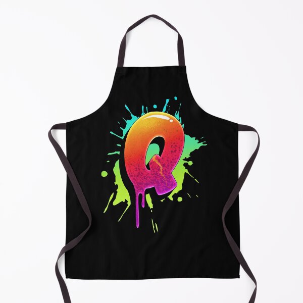 Item preview, Graffiti Letters Q Letter Colorful Paint Splash Style designed and sold by ToTheNextLetter.