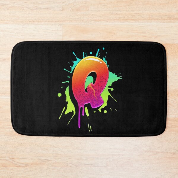 Item preview, Graffiti Letters Q Letter Colorful Paint Splash Style designed and sold by ToTheNextLetter.