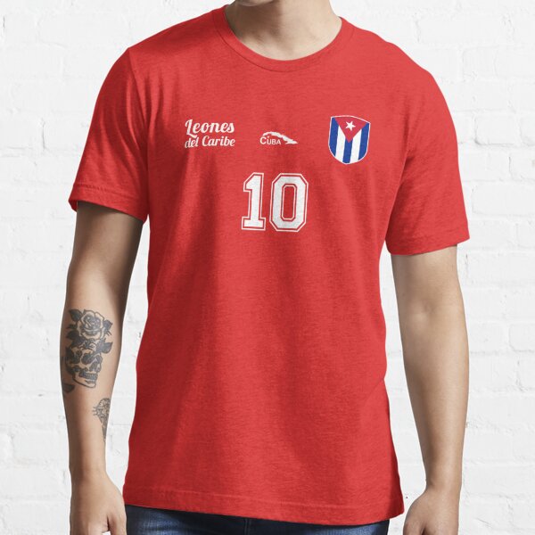 Cuba Red Vintage Soccer Jersey -- Size XL