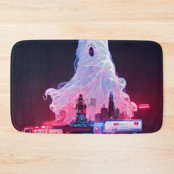 Item preview, Neon Cyberpunk Ghost Busters Art designed and sold by CyberStreetArt.
