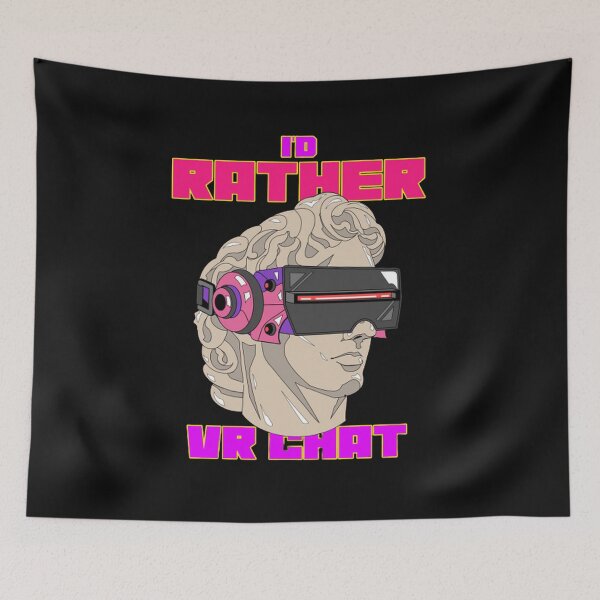 Item preview, METAVERSE VR: I'd Rather VR Chat ;) designed and sold by Rodayna Elnaggar.