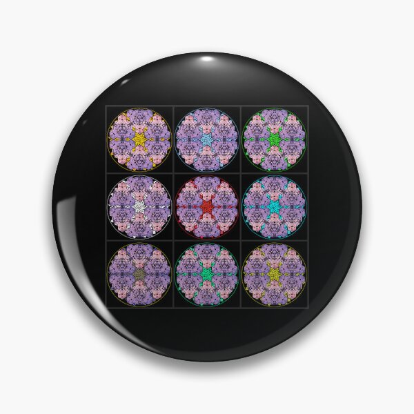 Item preview, Purple Sky Cube Mandala Star & CircleVisions Wall Of Fame  designed and sold by createVisions.
