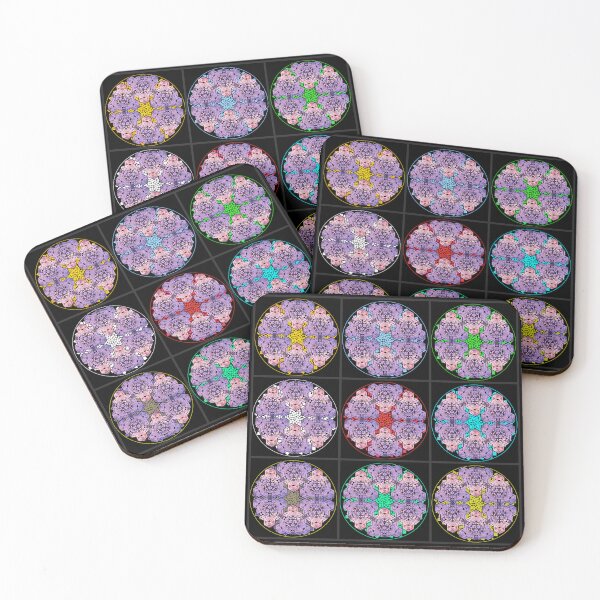 Item preview, Purple Sky Cube Mandala Star & CircleVisions Wall Of Fame  designed and sold by createVisions.