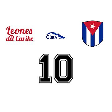 Cuba Football Team Soccer Retro Jersey Leones del Caribe Sticker for Sale  by A World Of Football (Soccer)