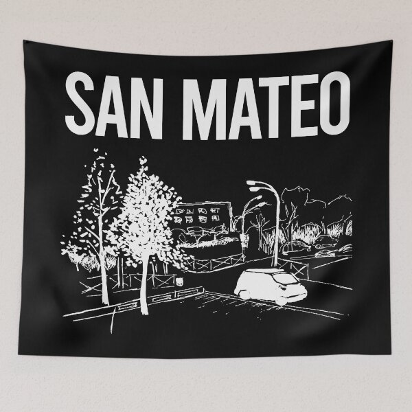 Item preview, Street Sketch San Mateo designed and sold by bettyn9wp.