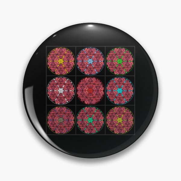 Item preview, Red Sky Cube Mandala Star & CircleVisions Wall Of Fame  designed and sold by createVisions.