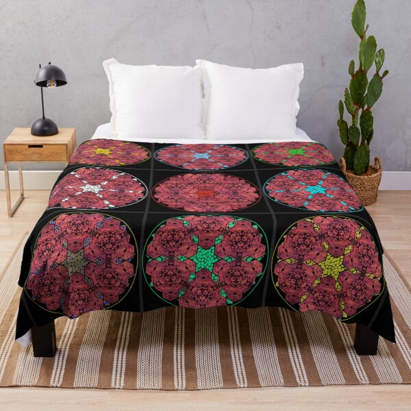 Item preview, Red Sky Cube Mandala Star & CircleVisions Wall Of Fame designed and sold by createVisions.