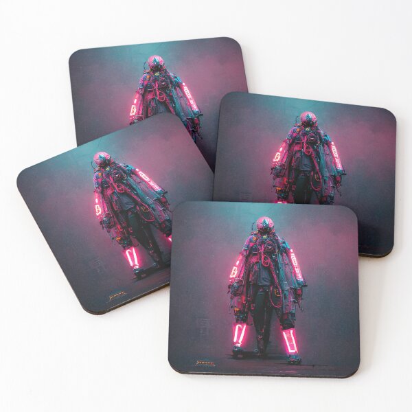Item preview, Neon Cyberpunk Street Warrior designed and sold by CyberStreetArt.