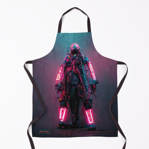 Item preview, Neon Cyberpunk Street Warrior designed and sold by CyberStreetArt.