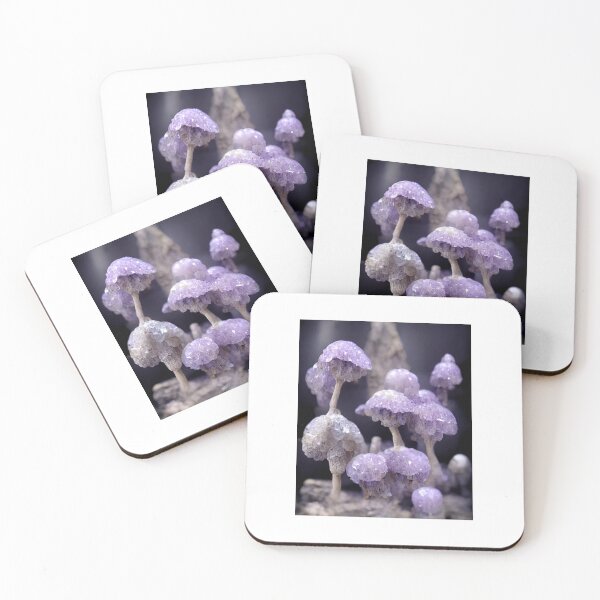 Item preview, Amethyst crystal mushrooms designed and sold by KarmicMushroom.